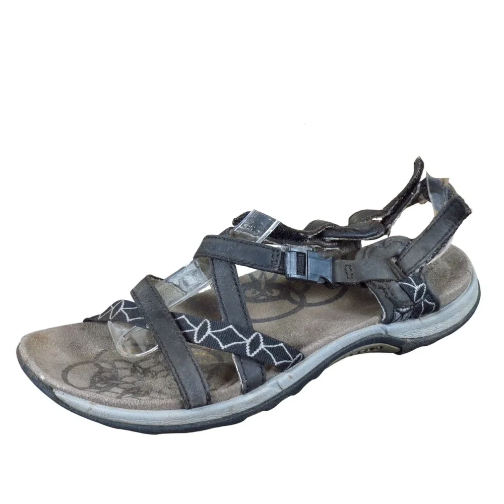 Merrell Jacardia Women Sandal Size 6 Outdoor Hiking‎ Walking Black Leather